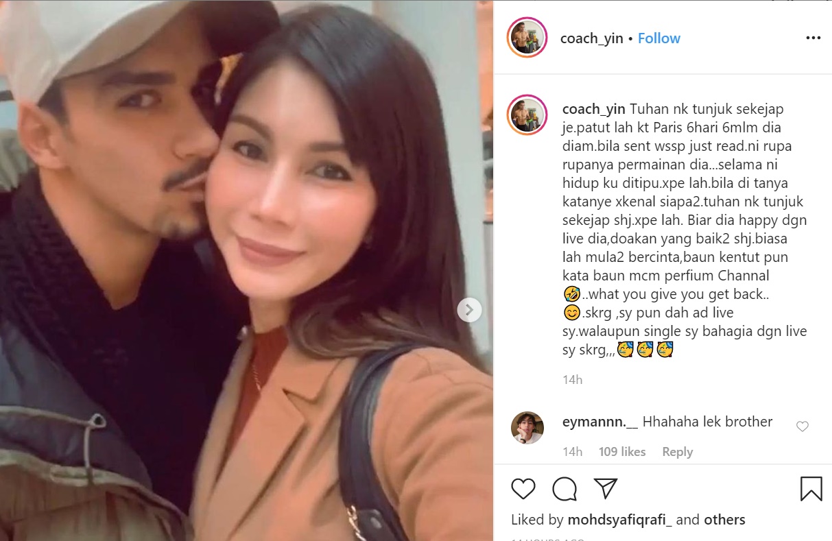 Coach Yin Mengamuk Sajat Tayang Teman Lelaki Baru Kacak