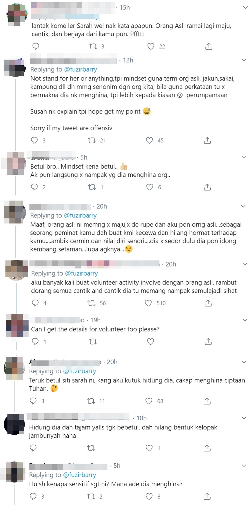 Didakwa Hina Rambut Orang Asli Siti Sarah Dikecam Netizen