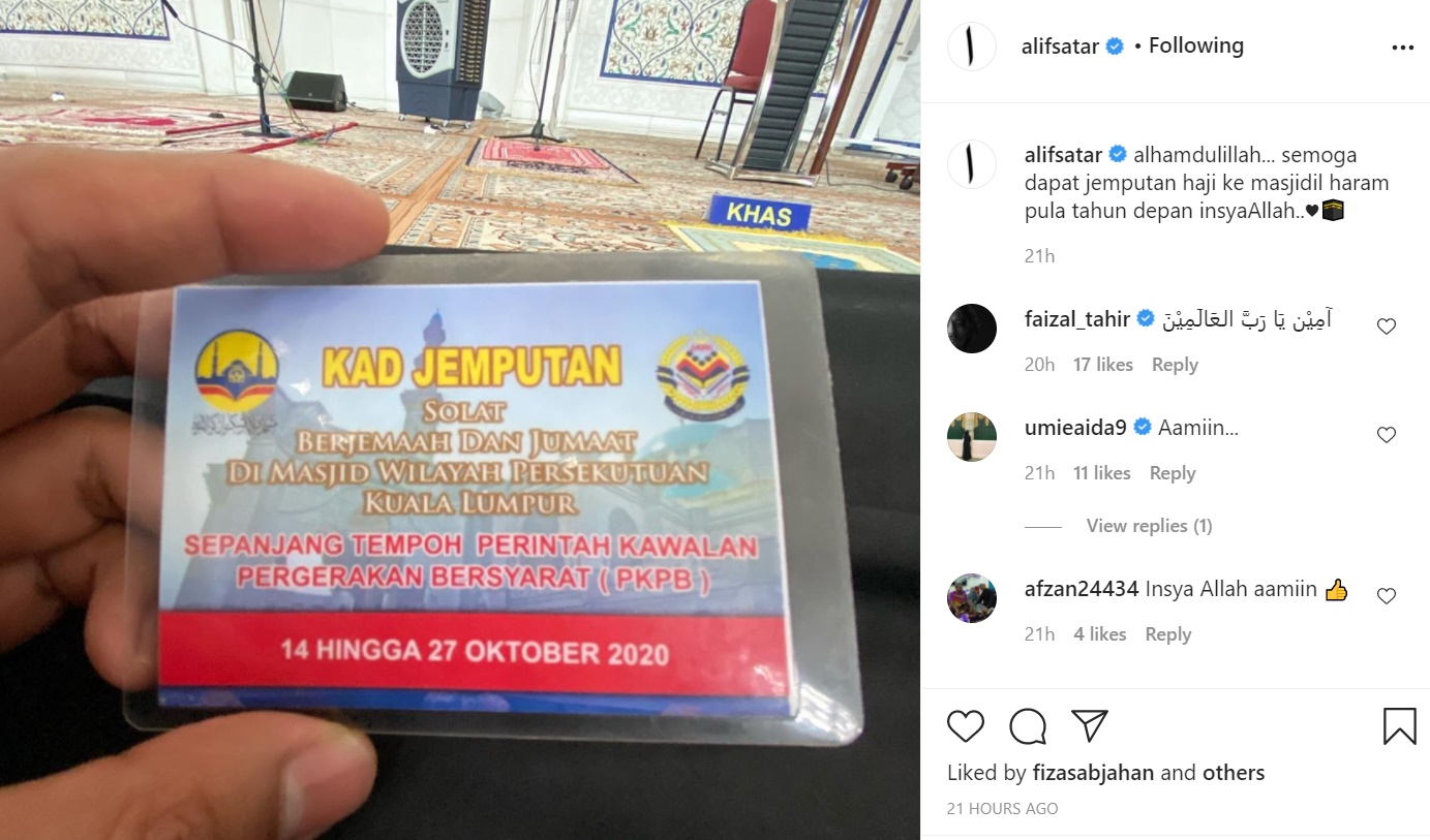 Tiga Minggu Tak Solat Jumaat, Alif Satar Gembira Dapat Kad ...