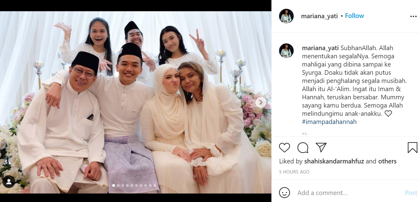 Ibu Mentua Minta Hannah Delisha Imam Shah Bersabar