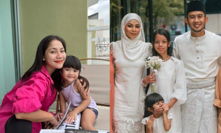 Shakilla Khoriri Tak Senang Mulut Anak Kena Tekup Dalam Foto Nikah