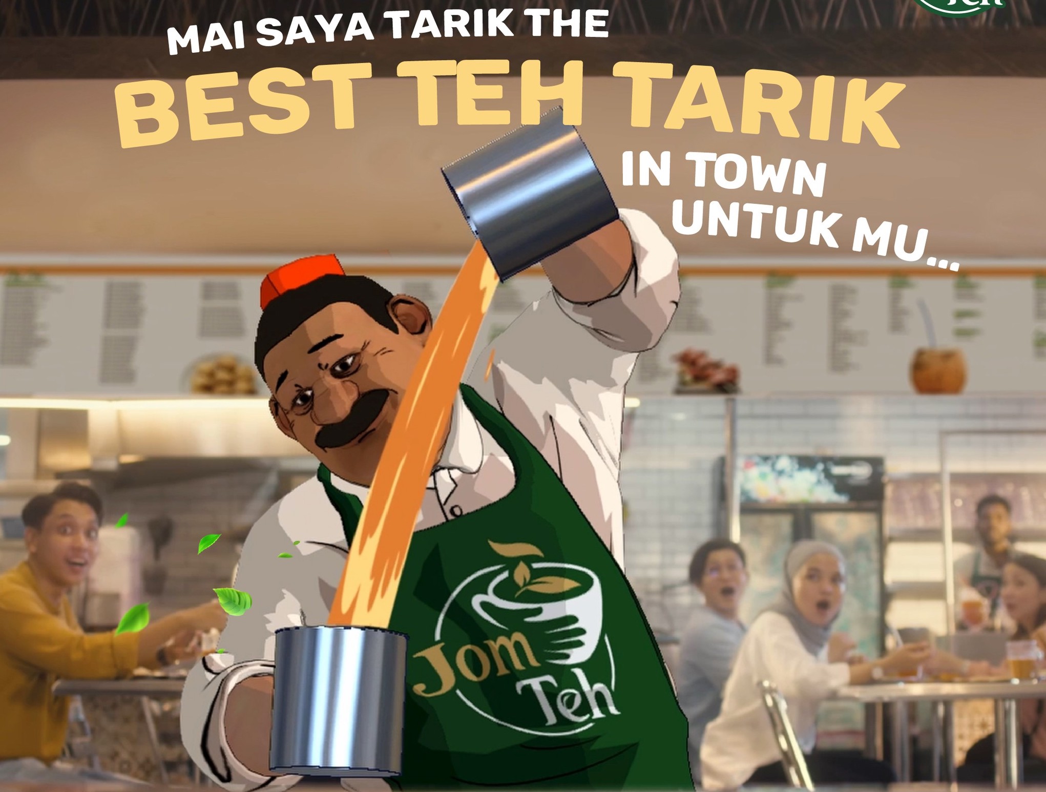 No More Lepak Mamak! Buat Teh Tarik Dengan ‘Abang Jom’ Jer