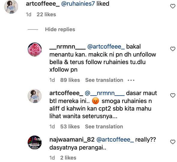 ‘Like’ Posting Ibu Aliff Aziz, Ruhainies Dikecam 7