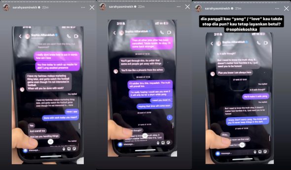 Sarah Yasmine Dedah Aliff Aziz & Sophia Albarakbah Masih Berhubung 10