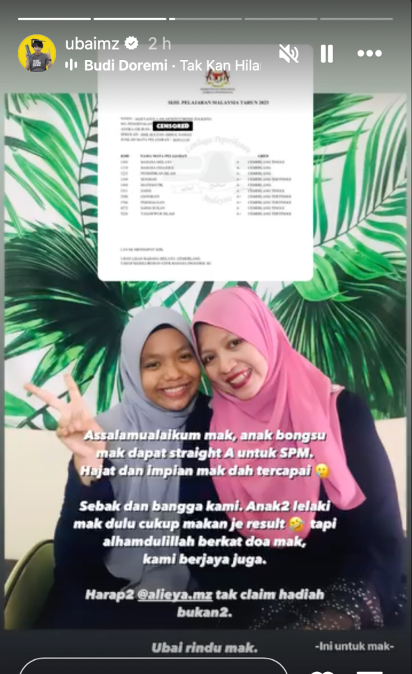 Adik Ubai Raih ‘Straight’ A SPM, Hadiah Buat Arwah Ibu 5