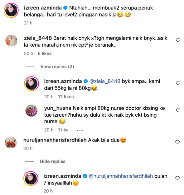 Berat Badan Naik Dari 50Kg Ke 80Kg, Izreen Azminda Hitung Hari Bersalin 5