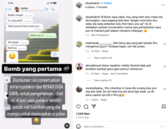 Shuhada Dedah Mesej Lucah Bekas Suami Dengan Penyondol? 9