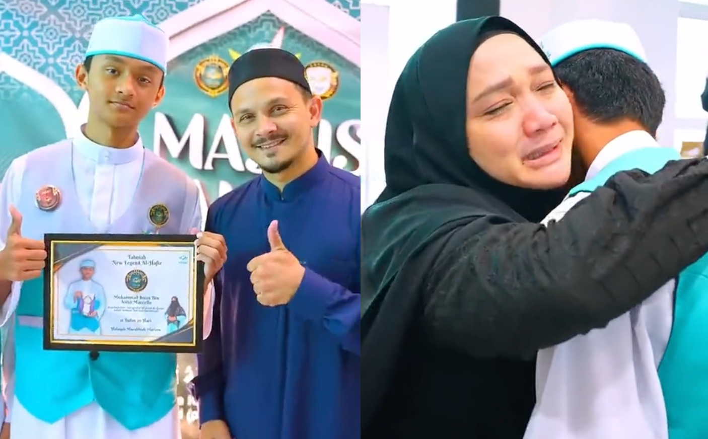 Anak Sulung Aidid Marcello Berjaya Hafal 30 Juzuk Al-Quran Dalam Tempoh 11 Bulan