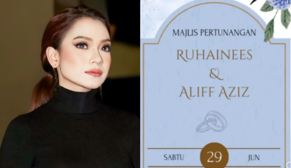 Tular Kad Jemputan Ruhainies Nafi Nak Bertunang Dengan Aliff Aziz