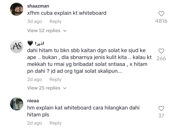 Elak Perasaan Riak, Andika Buang Tanda Hitam Di Dahi 8