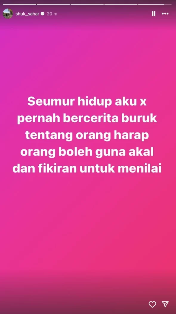 “Seumur Hidup Aku Tak Pernah Cerita Buruk Tentang Orang” 5