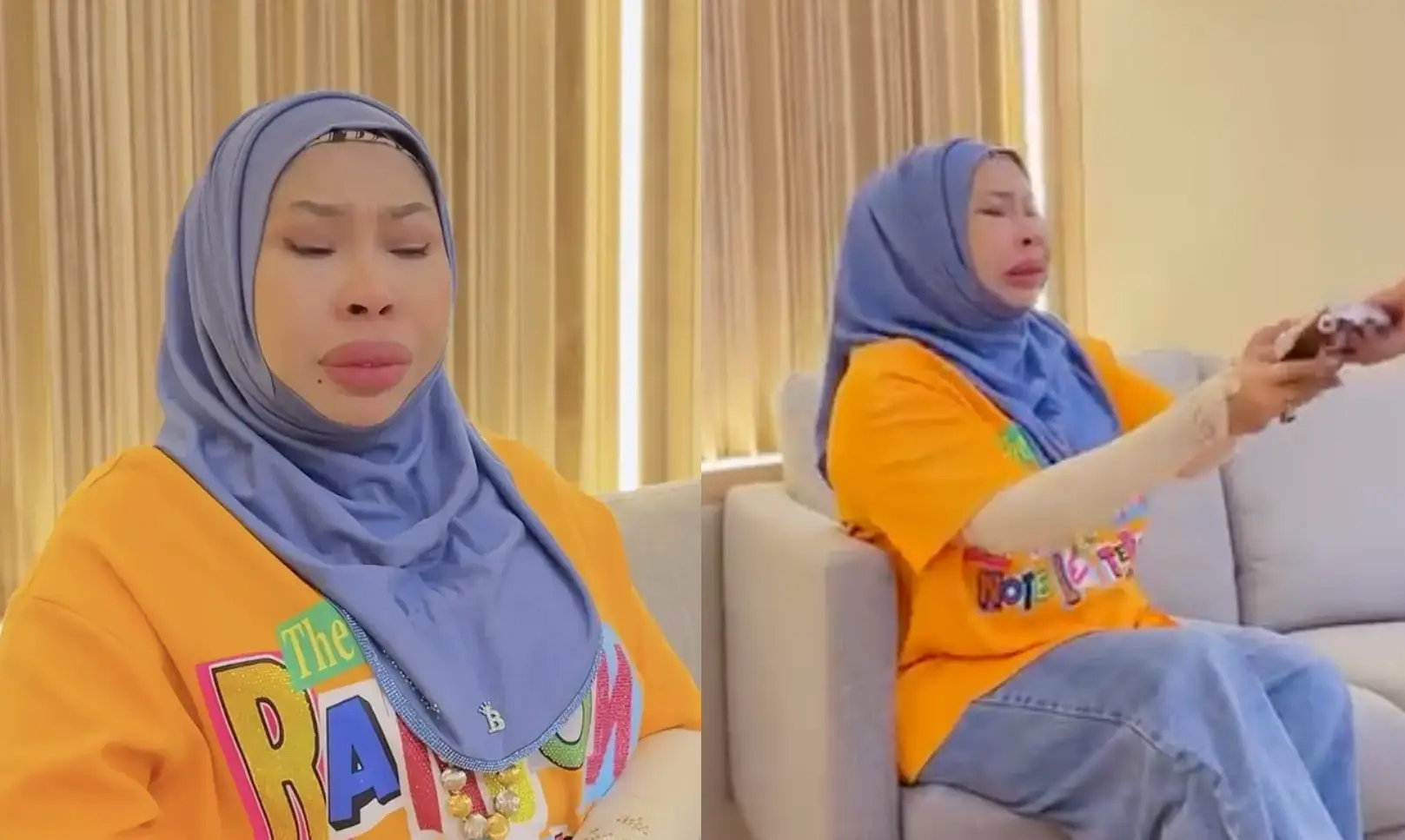 Datuk Seri Vida Kesian, Menangis Tengok Video Abang Bas Peluk Ibu