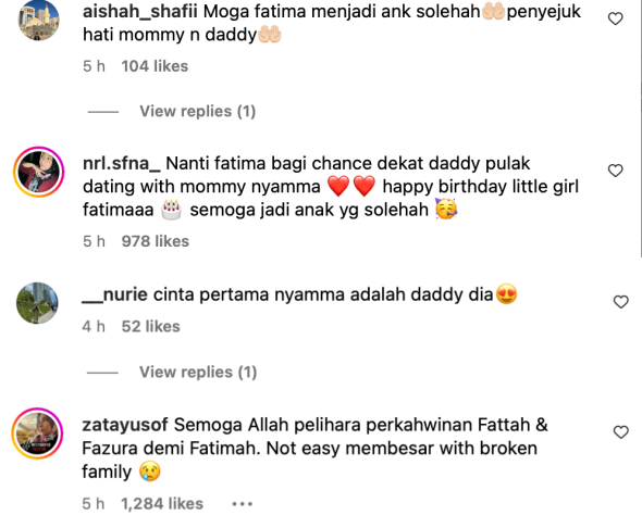 “Semoga Allah Pelihara Perkahwinan Fattah & Fazura Demi Fatima” 7