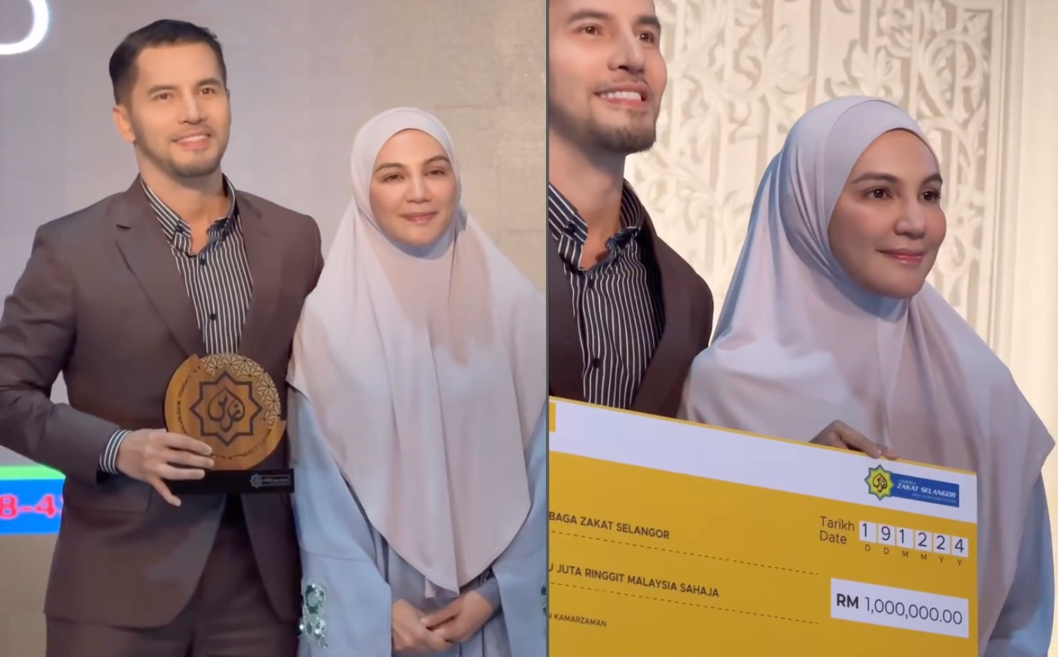 Aliff Syukri & Isteri Syukur Bayar Zakat Perniagaan RM1 Juta