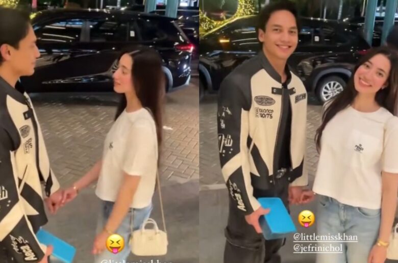 Ameera Khan, Jefri Nichol Berpegangan Tangan