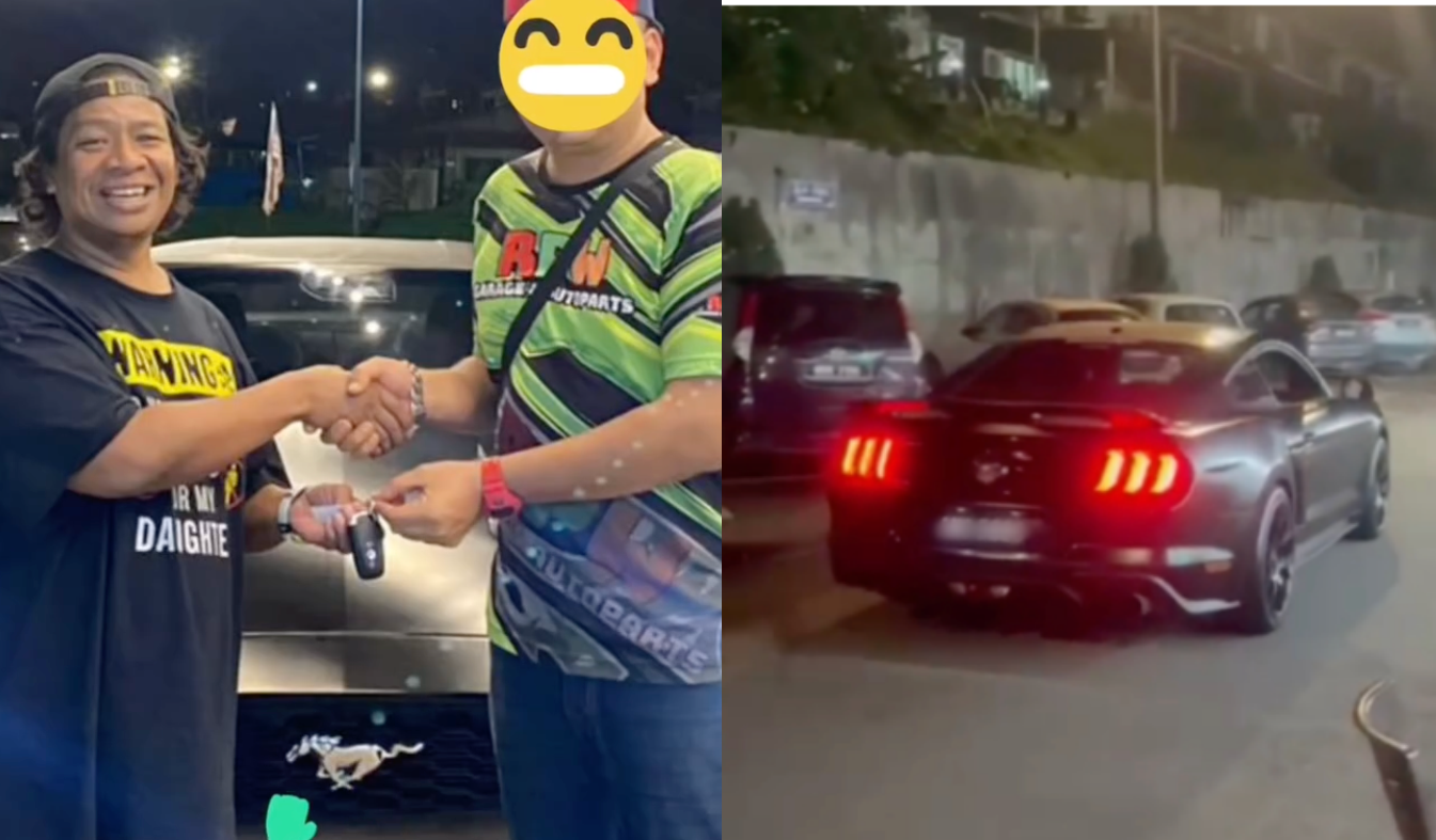 Man Raja Lawak Sedih Kereta Mustang Baru Pakai Sekali Rosak