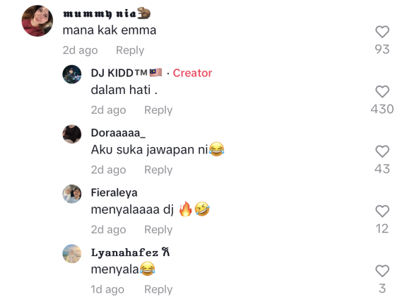 Netizen Tanya Mana Emma Maembong, DJ Kidd Jawab ‘Dalam Hati’ 5