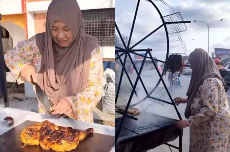 Wan Maimunah Jual ‘Ayam Golek Ferris Wheel’ Di Terengganu